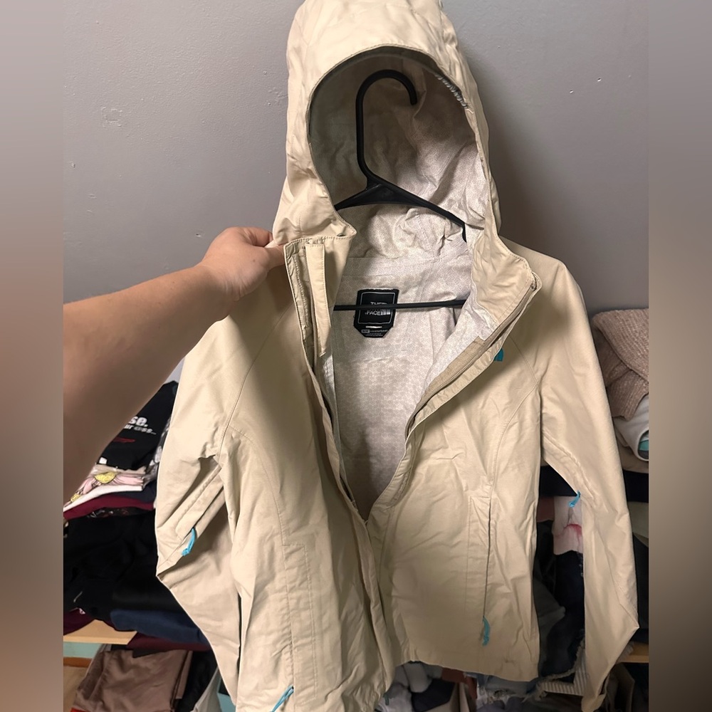 The North Face Women's Tan Hooded Wind Breaker